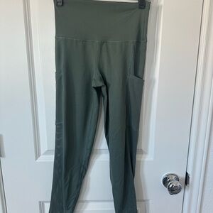 Aerie Green High-Waisted Leggings
